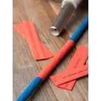 Трубка термоусаживаемая ТУТ нг 8/4 красная в отрезках по 1м PROxima