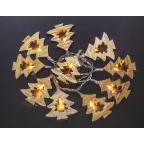 Гирлянда световая  NGF-D008-10WW-2AA-деревянные ёлочки | 14046 | Navigator