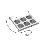 19дюйм Вентиляторный модуль, 6 вент. с термостатом