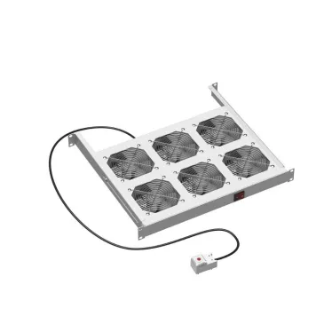 19дюйм Вентиляторный модуль, 6 вент. с термостатом