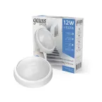 Светильник светодиодный пылевлагозащищенный для ЖКХ IP54 D176*76 12W 1000lm 6500K ECO 2.0 круглый 1/12 | 141411312 | Gauss