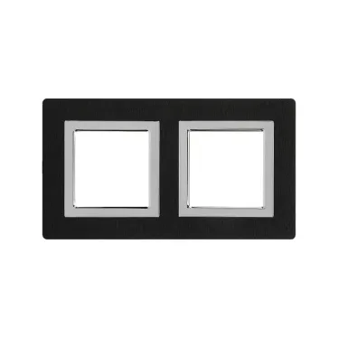 Рамка из алюминия, ''Avanti'', черная, 4 модуля