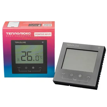 Терморегулятор электронный Теплолюкс Pontus wi-fi черный
