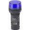 Лампа коммутаторная ADDS d22 мм LED синий 220В AC/DC ЛK-22 DEKraft
