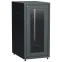 Шкаф LINEA E 24U 600х800мм двери 2шт стекло и металл черный