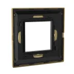 Рамка из металла, ''Avanti'', золотая, 2 модуля