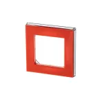 Рамка Levit 1 пост оранжевый / дымчатый чёрный