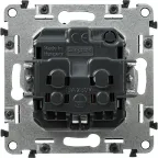 Valena ALLURE Розетка силовая 2К+З 16А 250В винтовые зажимы антрацит