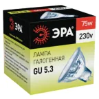 Лампа накаливания галогенная GU5.3-JCDR (MR16) -75W-230V-CL (галоген, софит, 75Вт, нейтр, GU5.3) (10/200/6000)