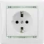 VALENA Розетка с заземлением в рамку белая