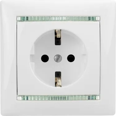 VALENA Розетка с заземлением в рамку белая