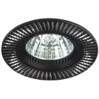 Светильник встраиваемый KL32 AL/BK/1 алюминиевый MR16 12V 50W черный/серебро (50/2400)