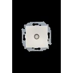 15 Розетка телевизионная скрытая винтовые зажимы шампань