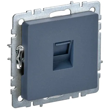 BRITE Розетка компьютерная RJ45 кат.6 РК11-БрМ маренго IEK