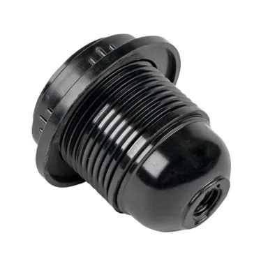 Патрон карболитовый с кольцом Е27 черный PROxima