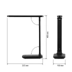 Светильник настольный NLED-495-5W-BK светодиодный аккумуляторный складной черный