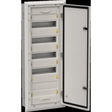 TITAN 5 Корпус металлический ЩРв-60 (1х60) 880х365х130мм IP31 серый (одна дверь)