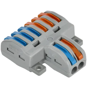 Строительно-монтажная клемма СМК 222-4126 проходная разветвительная (50шт/упак) IEK