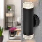 Светильник настенный WL50 BK/TR 2*GU10 2*12Вт IP20 черный, прозрачный