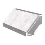 Угол вертикальный внешний 90 градусов с крышкой Стандарт 500х100