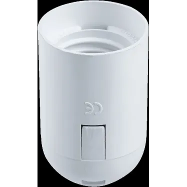 Патрон подвесной Е27 пластик белый