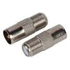 Переходник Simple RS-A01 гнездо F-штекер TV