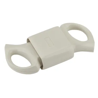 Розетка кабельная б/з 6A с кольцом непрямой ввод белая (10/200/7200) R1