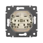 VALENA Розетка без заземления без шторок в рамку белая