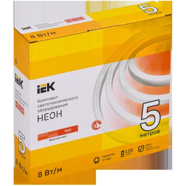 Комплект светодиодной подсветки ''Неон'' (лента LED 5м LSR5-2835R120-8-IP65-220В + драйвер) IEK