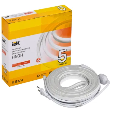 Комплект светодиодной подсветки ''Неон'' (лента LED 5м LSR5-2835R120-8-IP65-220В + драйвер) IEK