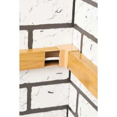 Угол внутренний (40х25) (4 шт) Plast под светлое дерево