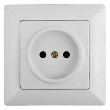 Розетка 2P, 16А-250В, СУ, Solo, белый, 4-201-01