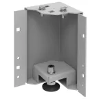 Уголок цоколя h-200мм регул. серая by ZPAS (4шт/компл)