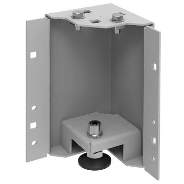 Уголок цоколя h-200мм регул. серая by ZPAS (4шт/компл)