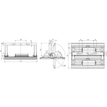 Светильник светодиодный Unit2 PRO 220Вт 32000Лм 5000K IP67 лира|DUPRO220K60-5K-L |Diora