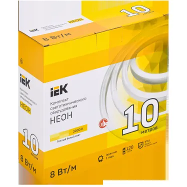 Комплект светодиодной подсветки ''Неон'' (лента LED 10м LSR5-2835WW120-8-IP65-220В + драйвер) IEK