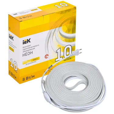 Комплект светодиодной подсветки ''Неон'' (лента LED 10м LSR5-2835WW120-8-IP65-220В + драйвер) IEK