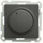 W59 Светорегулятор скрытый без рамки 300ВТ черный бархат