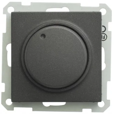 W59 Светорегулятор скрытый без рамки 300ВТ черный бархат