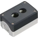 Пост кнопочный SALD02, 2 отверстия, серый