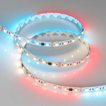 Лента DMX-B60-10мм 24V RGBW-PX6 (18 W/m, IP20, 5060, 5м) (бегущий огонь)