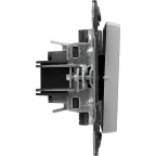 Valena LIFE Выключатель 10АХ 250В с лицевой панелью Безвинтовые зажимы Алюминий