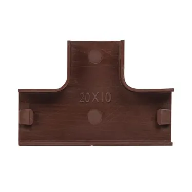 Угол T-образный (20х10) (4 шт) Plast под темное дерево