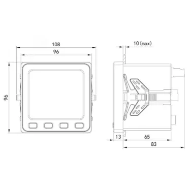 Устройство измерительное многофункциональное MMD9-C, ЖК-дисплей, RS-485, Modbus