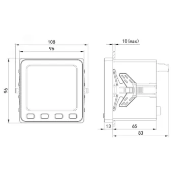 Устройство измерительное многофункциональное MMD9-E, LED-дисплей, RS-485, Modbus