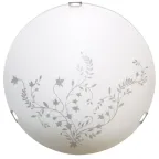 Светильник Нежность 250 НПБ 01-60-130 М15 матовый белыйкл.штамп металлик ИУ