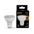 Лампа светодиодная LED 5Вт GU10 220В 2700К MR16 | 101506105 | Gauss