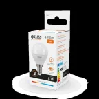 Лампа светодиодная LED 6 Вт 420 лм 3000К шар P45 теплый E14 AC 220В Elementary Gauss