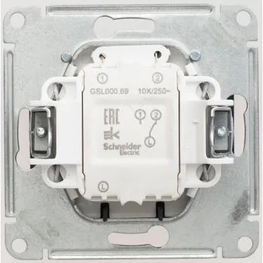 GLOSSA Выключатель карточный схема 6 антрацит в рамку