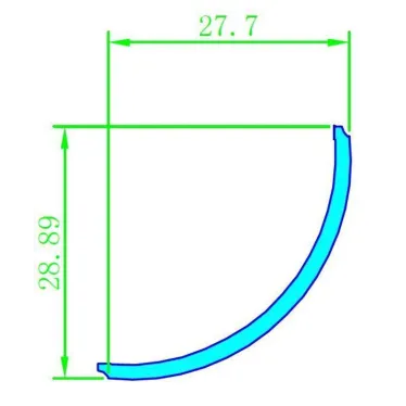 Экран ARH-KANT-H30-2000 Round Frost-PM (ARL, Пластик)